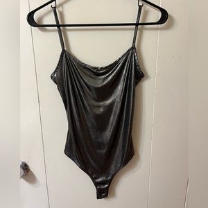 Silver bodysuit